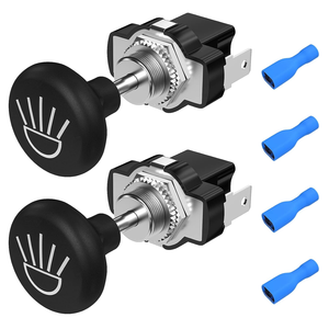 Interruptor Rocker Push Pull 24V ON-OFF, Botão Universal para Farol de Carrinho de Golfe - Product Image 1