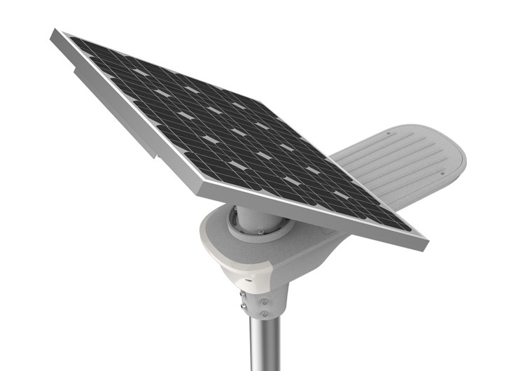 Anern al aire libre ip66 impermeable 40 vatios integrado en una luz de calle solar llevada precio