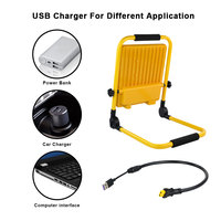 Lampe de travail portable LED KCD 30w 40w 48w rechargeable pour l'extérieur USB Slim Design Strobe Flexible Temporaire Haute Lumen Aluminium