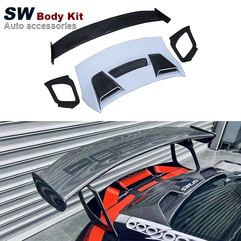 Carbon Fiber GT2RS Style Spoiler For Porsche 911 991.1 991.2 Upgrade Real Carbon Fiber Trunk Car Spoiler Wing