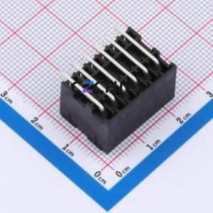 DB2ERHB-3.5-2*6P-BK Plug-in Terminal Block Bent Lead Through Hole,P=3.5mm Board-to-Board / Socket - Closed 2x6P 3.5mm Black - Product Image 2