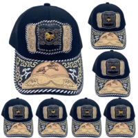 Gorra de Béisbol Unisex con Logo 3D de Metal Estilo Occidental, Estampado en Serigrafía, Cierre a Presión, Moderna, de Mezclilla, Lona, Jersey y Malla para Exteriores
