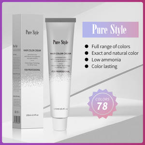 Malaysia 100ml Pure Style Salon Verwenden Sie Blue Purple Haarfarbe Creme Low Ammoniak Permanent Hair Dye - Product Image 3