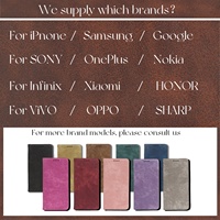 Nouvelle Housse Étui Portefeuille en Cuir PU à Design Simple pour iPhone 16 (Nouveaux Modèles), iPhone 17 Pro Max, 15, 11, 12, 8, 7, 6 Plus, XS, XR, X