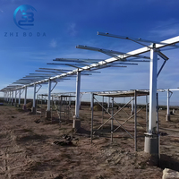Offre Spéciale – Système de Montage au Sol Solaire Monocolonne pour Extérieur – Support de Structure Photovoltaïque – Support de Panneau Solaire pour Fixation au Sol