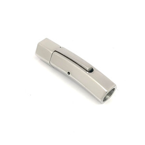 Fermoir hexagonal en acier inoxydable pour la fabrication de bracelets, composant de bijouterie, finition polie - Product Image 1