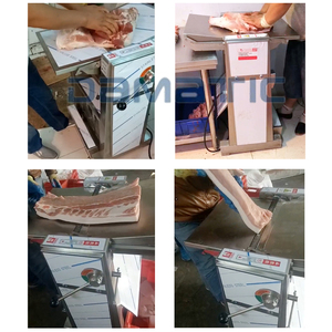 Machine à découper la viande professionnelle à épaisseur réglable pour bœuf, suif et porc frais, pour tranches longues - Product Image 6