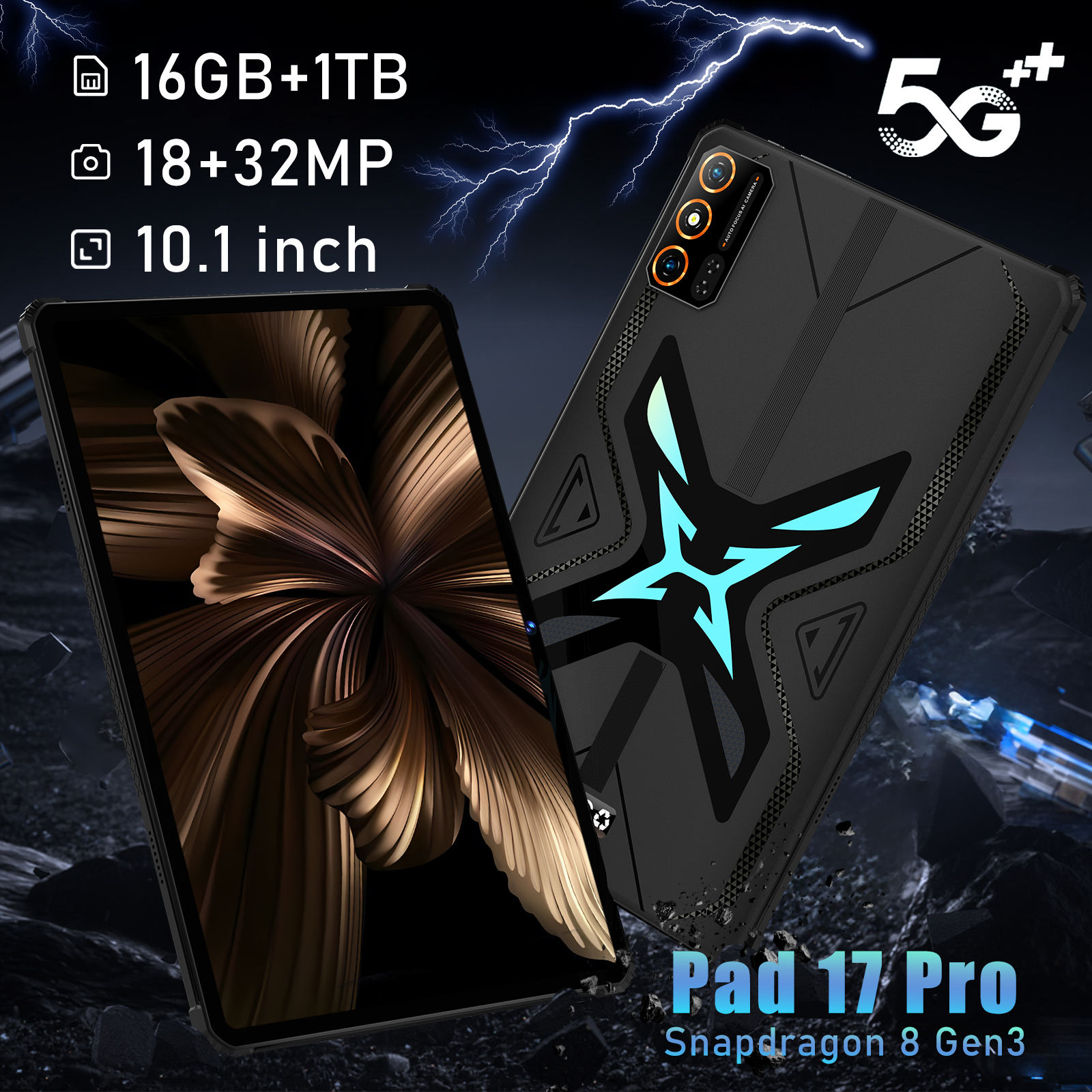 Pad17 Pro Android 15.0 Dual SIM Tablet PC - 10.1