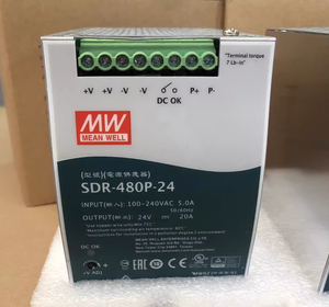 หมายถึงดีซีรีย์ SDR-480 480วัตต์สาย LED ที่ล้อมรอบแหล่งจ่ายไฟราคาถูกสต็อก24VDC สวิทช์รางดินที่มีเอาท์พุท10A 20A PFC - Product Image 5