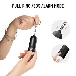 130dB alarme sonore forte lumière LED auto-protection porte-clés alarme femmes alarme d'urgence personnes âgées Mini <span class=keywords><strong>Portable</strong></span> <span class=keywords><strong>SOS</strong></span> dispositif de sécurité - Product Image 3