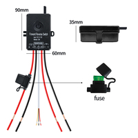 Interrupteur sans fil IP66 DC 12V-72V 30A pour treuil électrique, télécommande RF433MHz pour commande d'auvent électrique
