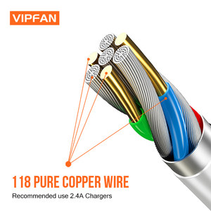 Envío gratuito 1,2 M blanco de pvc negro cable <span class=keywords><strong>micro</strong></span> <span class=keywords><strong>usb</strong></span> 2,0 cable <span class=keywords><strong>usb</strong></span> cable cables de carga para teléfono móvil - Product Image 4