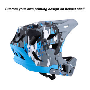 หมวกกันน็อคเต็มใบสำหรับผู้ใหญ่ ผลิตตามแบบ OEM ได้รับการรับรองมาตรฐาน CE สำหรับความปลอดภัยในการขับขี่มอเตอร์ไซค์ แข่งรถ และขี่จักรยานเสือภูเขา - Product Image 4