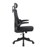 Chaise de bureau ergonomique pivotante au design moderne, réglable en hauteur, en tissu, pour usage extérieur et intérieur, option logo personnalisé