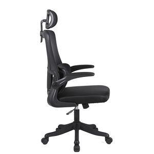 Chaise de bureau ergonomique pivotante au design moderne, réglable en hauteur, en tissu, pour usage extérieur et intérieur, option logo personnalisé - Product Image 3