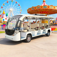 Bus de tourisme électrique blanc 2026, 11 places, autonomie 100-120 km, vitesse maximale 30-40 km/h, bus de patrouille touristique