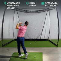 Fabricant OEM/ODM : Entraîneur de golf avec base en tube d'acier 10.5x8x8.5ft, tige en fibre de verre et filet en PE pour l'entraînement au swing et au chipping