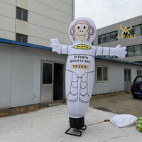 Astronaute singe gonflable 3mT Sky Dancer pour attirer les clients