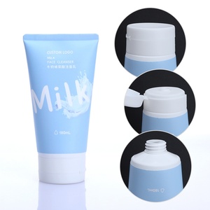 Wholesale Custom Logo Printed Empty <b>Sunscreen</b> Cream Lotion Container Squeeze Plastic White 50ml-200ml Tube Cosmetic Skin Care - Product Image 5