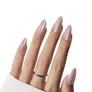 <span class=keywords><strong>Faux</strong></span> <span class=keywords><strong>ongles</strong></span> en résine à presser pour femmes, en gros, forme amande, amovibles, style français, avec motif ciel étoilé - Product Image 5