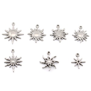Colgante de Sol de Acero Inoxidable para Bisutería DIY, Accesorios para Collares, Primavera 2024 - Product Image 1