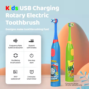 B215 แปรงสีฟันไฟฟ้าแบบสั่นสำหรับเด็กมืออาชีพ ทำความสะอาดช่องปากอย่างมีประสิทธิภาพสูง แปรงสีฟันเด็กขายส่งจำนวนมาก - Product Image 3