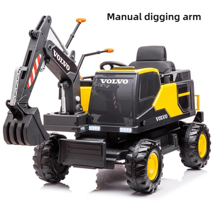 Berlisensi VOLVO penggali anak-anak naik mobil dengan elektronik 12V mobil listrik anak-anak truk pengendali jarak jauh untuk anak-anak - Product Image 3
