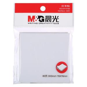 Blocs-notes autocollants Morning Light 76x76mm 80 pages Papier mémo auto-adhésif Blanc YS-45 - Product Image 3
