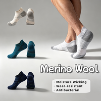 Chaussettes personnalisées pour le sport, respirantes, antibactériennes, résistantes à l'usure, en laine mérinos, pour la randonnée