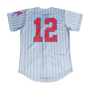 Diseño libre Botón Camisetas de béisbol Uniforme de béisbol personalizado - Product Image 4