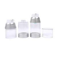 Botellas de Loción con Bomba de Vacío Transparentes de Varios Tamaños, Recipientes Reutilizables para Líquidos de Cuidado de la Piel, Ideales para Viajes