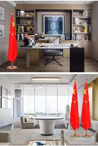 Mât de sol télescopique Double face en acier inoxydable, Base pour Table d'atterrissage intérieure, drapeau de bureau de conférence, meilleur prix - Product Image 4