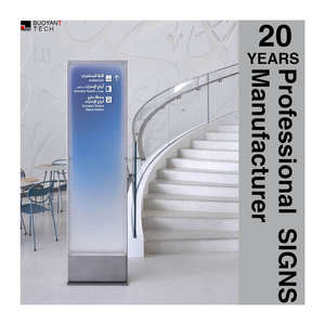 Tableros de señal Wayfinding de bienes raíces comerciales diseñados de fábrica personalizados Fuente de luz LED para interiores y exteriores - Product Image 6