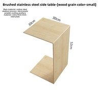 Table Basse Carrée Minimaliste Italienne Moderne en Acier Inoxydable avec Fonction de Préparation du Thé, Aucun Montage Requis, Idéale pour le Salon