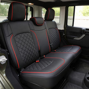 <span class=keywords><strong>Coprisedili</strong></span> Auto GANE Personalizzati in Pelle Nappa con Motivo a Diamante Completo Adatti per <span class=keywords><strong>Jeep</strong></span> Wrangler Grand <span class=keywords><strong>Cherokee</strong></span> - Product Image 5