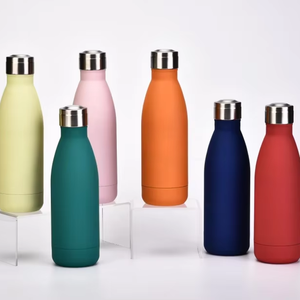 Gourde isotherme classique réutilisable en métal 350 ml, en acier inoxydable 304, pour garder vos boissons chaudes ou froides. - Product Image 1