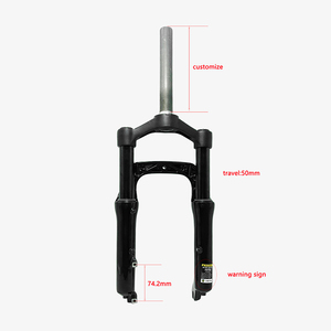 16 Inch Duy Nhất Vai Treo Cuộn Dây Mùa Xuân Hợp Kim Nhôm Xe Đạp Phía Trước Ngã Ba Cho Xe Đạp Leo Núi Đĩa Phanh Ngã Ba Du Lịch 50Mm - Product Image 2