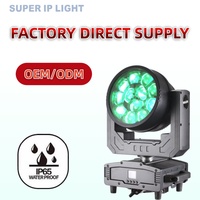 12X40W Bee Eye RGBW 4 en 1 Luz de Cabeza Móvil con Zoom, DMX512 LED Lyre Beam, Luces de Discoteca, Efecto de Escenario Móvil para DJ y Bodas