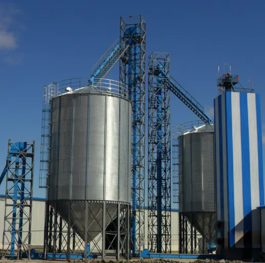 Silo de acero para almacenamiento de maíz, Silo de fabricación profesional a la venta