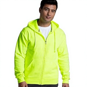 เสื้อฮู้ดซิปผู้ชาย สีเทา ทรงปกติ สีพื้น สวมใส่สบายๆ สำหรับฤดูใบไม้ร่วง ผลิตจากผ้าฝ้ายทอ 100% พิมพ์ลายดิจิทัล เป็นมิตรต่อสิ่งแวดล้อม ระบายอากาศได้ดี - Product Image 5