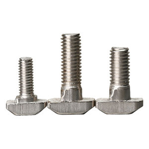 Conector de Perfil de Aluminio con Cabeza Hexagonal T-Bolt M8 M6, Fundición a Presión CNC, Anodizado por Arena - Product Image 1