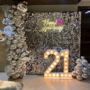 4 फीट बड़े 3 डी एलईडी लाइट अप मेटल मार्की अक्षरों के साथ धातु मार्की अक्षरों की संख्या के साथ धातु मार्की अक्षरों की संख्या - Product Image 6