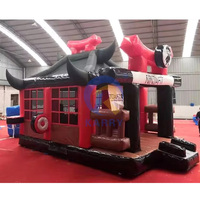 Matériau PVC Cavaliers Trampoline Gonflable Videur Commercial Dojo Maison Gonflable Château Sautant Château Gonflable