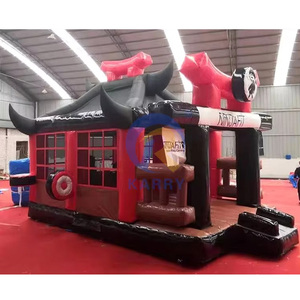 Vật liệu PVC Jumper Inflatable Trampoline Bouncer thương mại Võ đường bouncy nhà Inflatable lâu đài nhảy lâu đài bouncy - Product Image 5