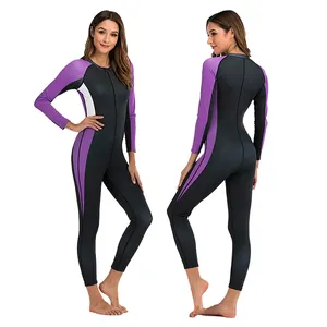 कस्टम गीला सूट महिलाओं को पुरुषों के लिए पूर्ण शरीर 3MM Neoprene Wetsuit डाइविंग सूट ठंडे पानी में, लंबी आस्तीन सामने ज़िप स्कूबा Wetsuits