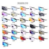 Lunettes de soleil de sport unisexes pour hommes et femmes, marque de luxe, protection UV400, vente en gros, lunettes de soleil surdimensionnées de haute qualité pour le cyclisme