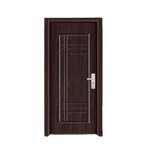 Modern Luxury Interior Doors Solid Core Quality Solid Wooden Interior Door For House In Frame