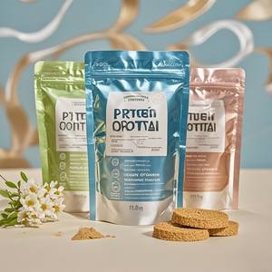 Bolsas de polvo de proteína de suero con cremallera de pie 5lb <span class=keywords><strong>10lb</strong></span> 15lb a prueba de humedad Mylar Packaging PE PET Plastic Gravure Food Packaging - Product Image 3