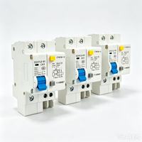 Interruptor Automático Miniatura JUNW DZ47 MCB, Montaje en Riel DIN, Tipo C, Indicador Visible de Disparo, Control de Energía Industrial y Doméstico, PA66, 6kA