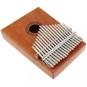 01 Pabrik ekspor langsung harga grosir kerajinan tangan portabel 17-nada kayu Mini Kalimba Piano jempol untuk hadiah